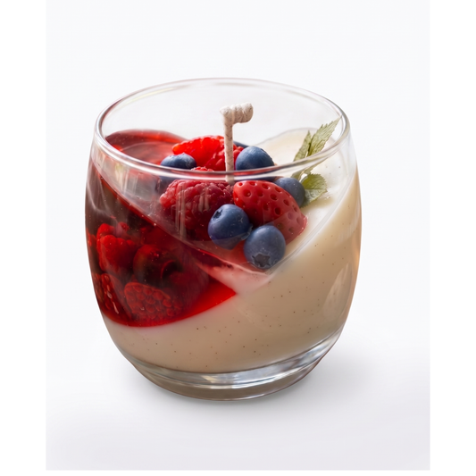 Berry Dessert Candle – Handmade Layered Fruit-Inspired Candle