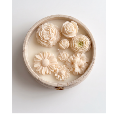 Soft Flame Living Ivory Bloom Harmony Candle