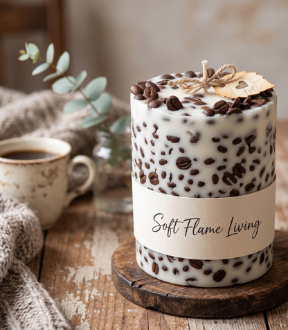 Coffee Bean Essence Candle – Handmade Soy Wax Candle